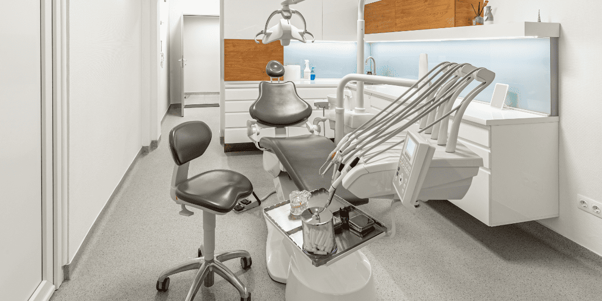Dental office for teeth cleaning